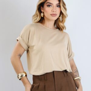 Blusa manga virada